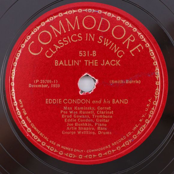 Eddie Condon - I Ain't Gonna Give Nobody My Jellyroll 1941 10" 78 rpm Record 531 - Picture 3 of 16
